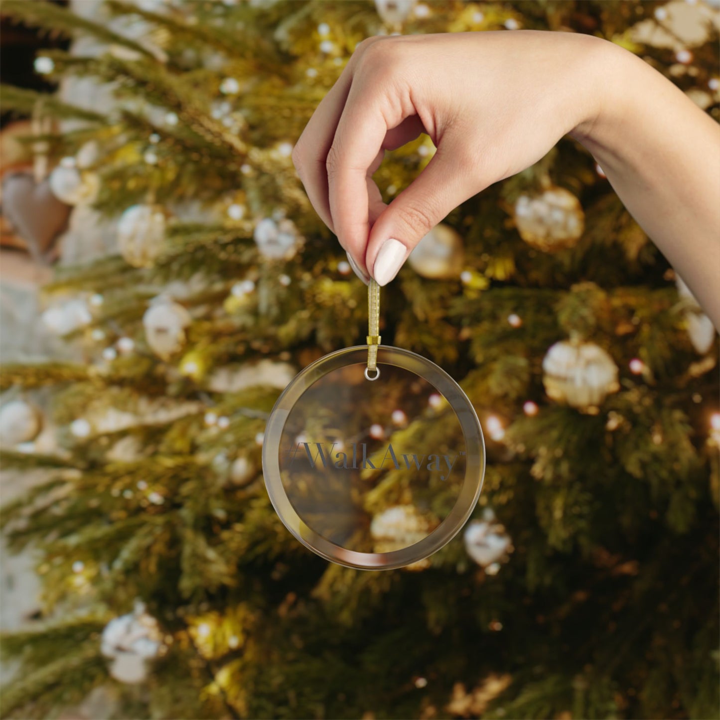 Inspirational Glass Ornaments - #WalkAway Holiday Decor