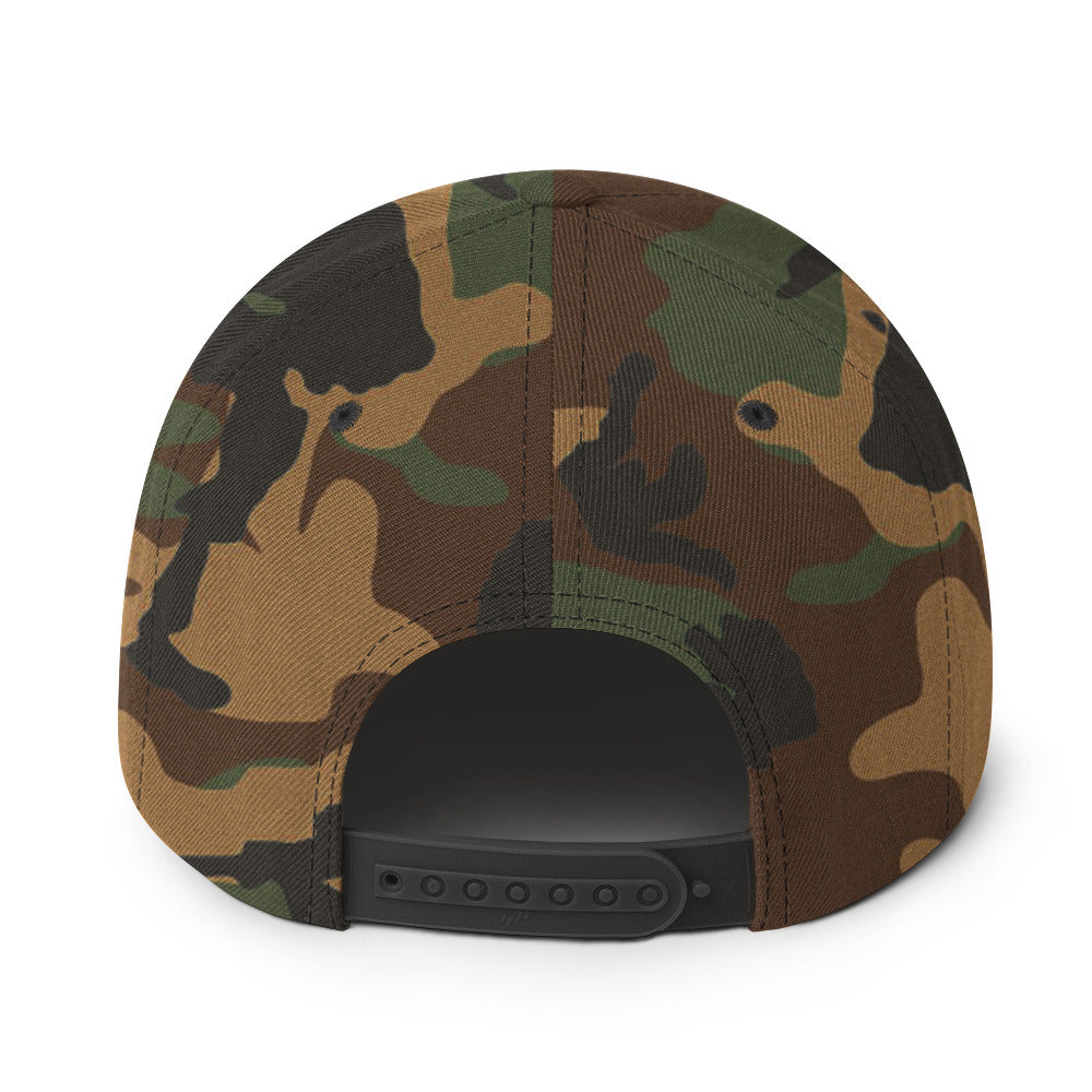 WalkAway Camo Snapback Hat (White)