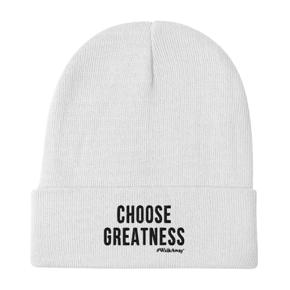 Choose Greatness Embroidered Beanie