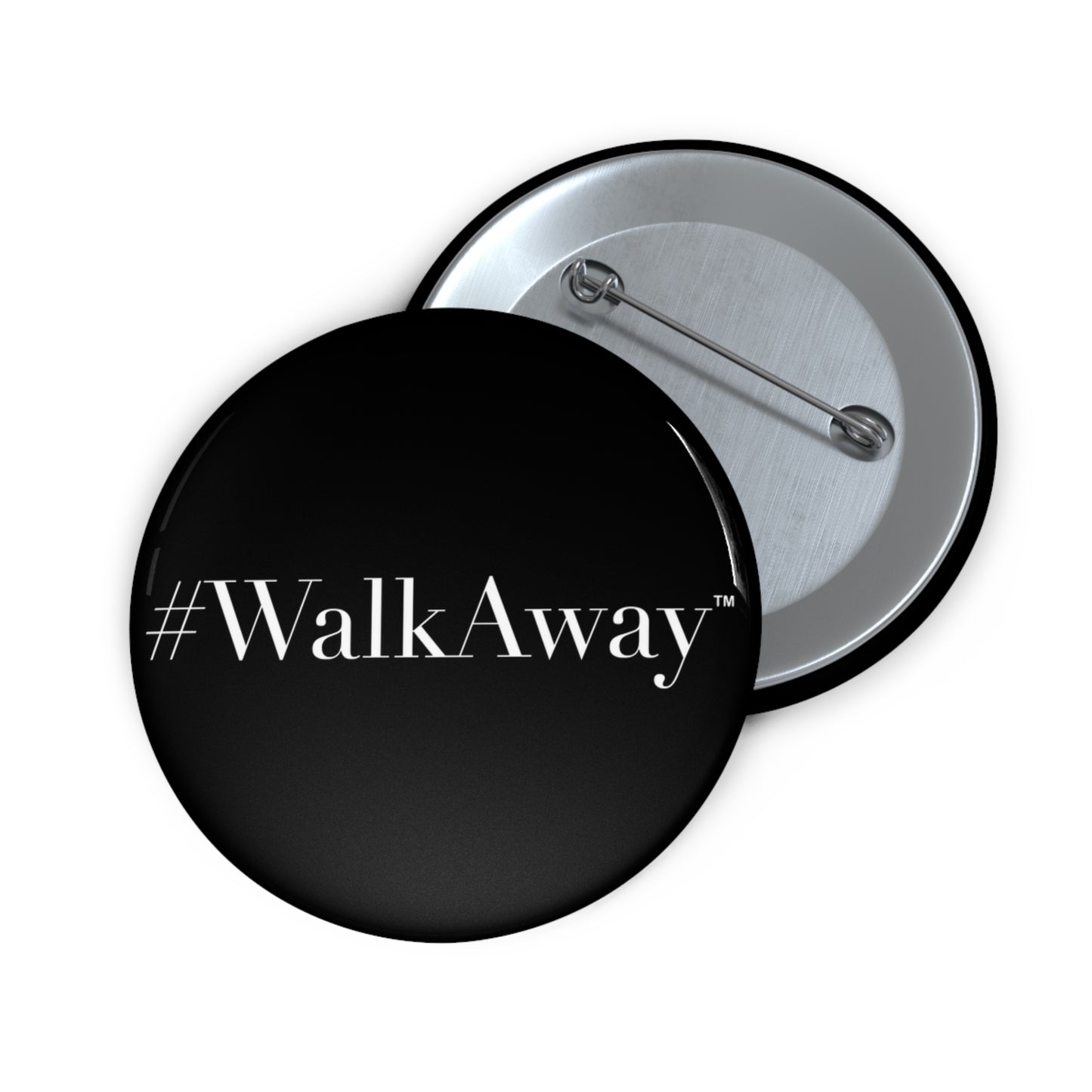 Classic WalkAway Pin Buttons (Black)