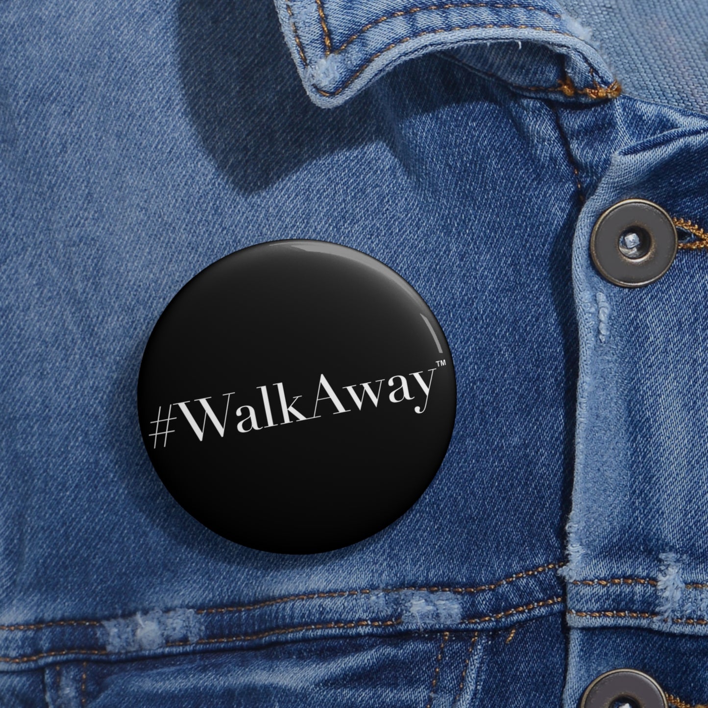 Classic WalkAway Pin Buttons (Black)