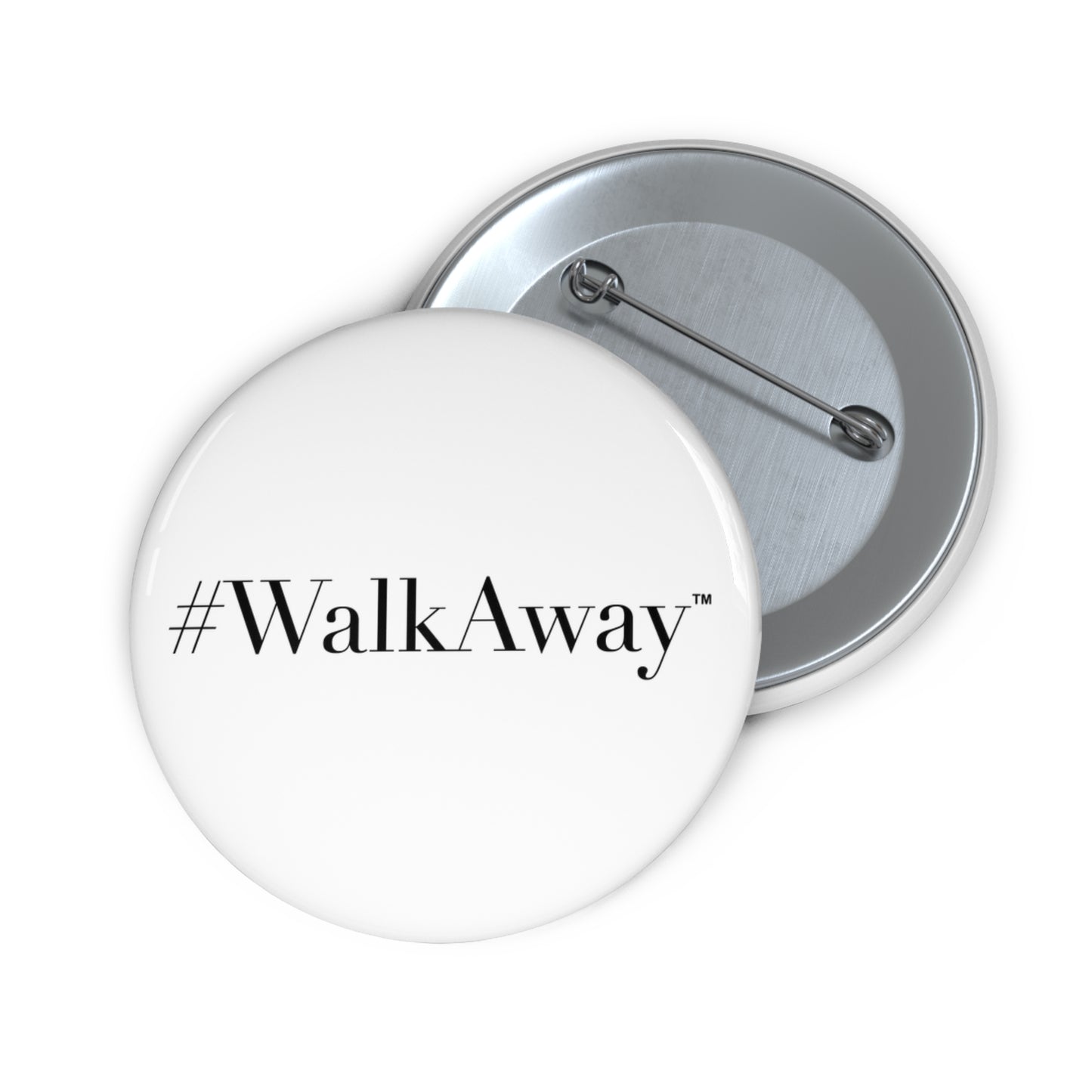 Classic WalkAway Pin Buttons (White)