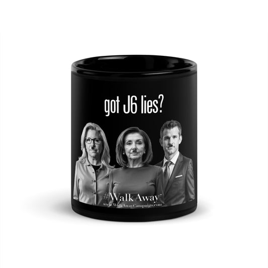 Got J6 Lies Black Glossy Mug