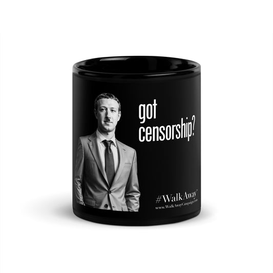 Got Censorship Black Glossy Mug