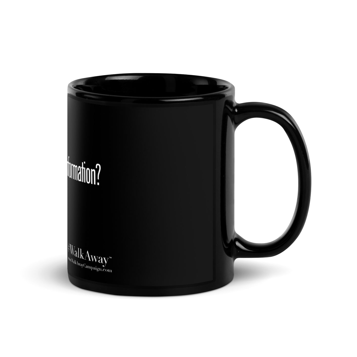 Got Misinformation Black Glossy Mug