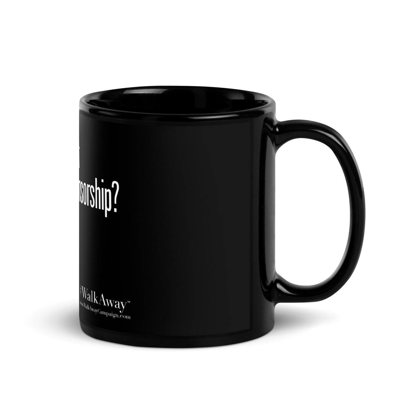 Got Censorship Black Glossy Mug