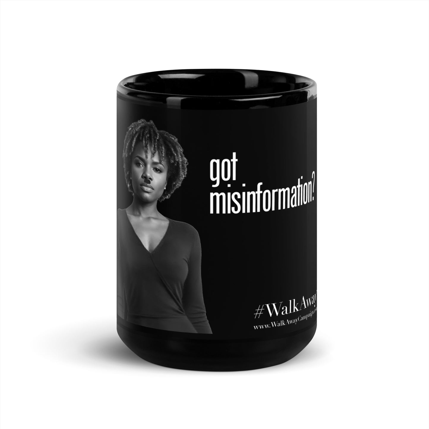 Got Misinformation Black Glossy Mug