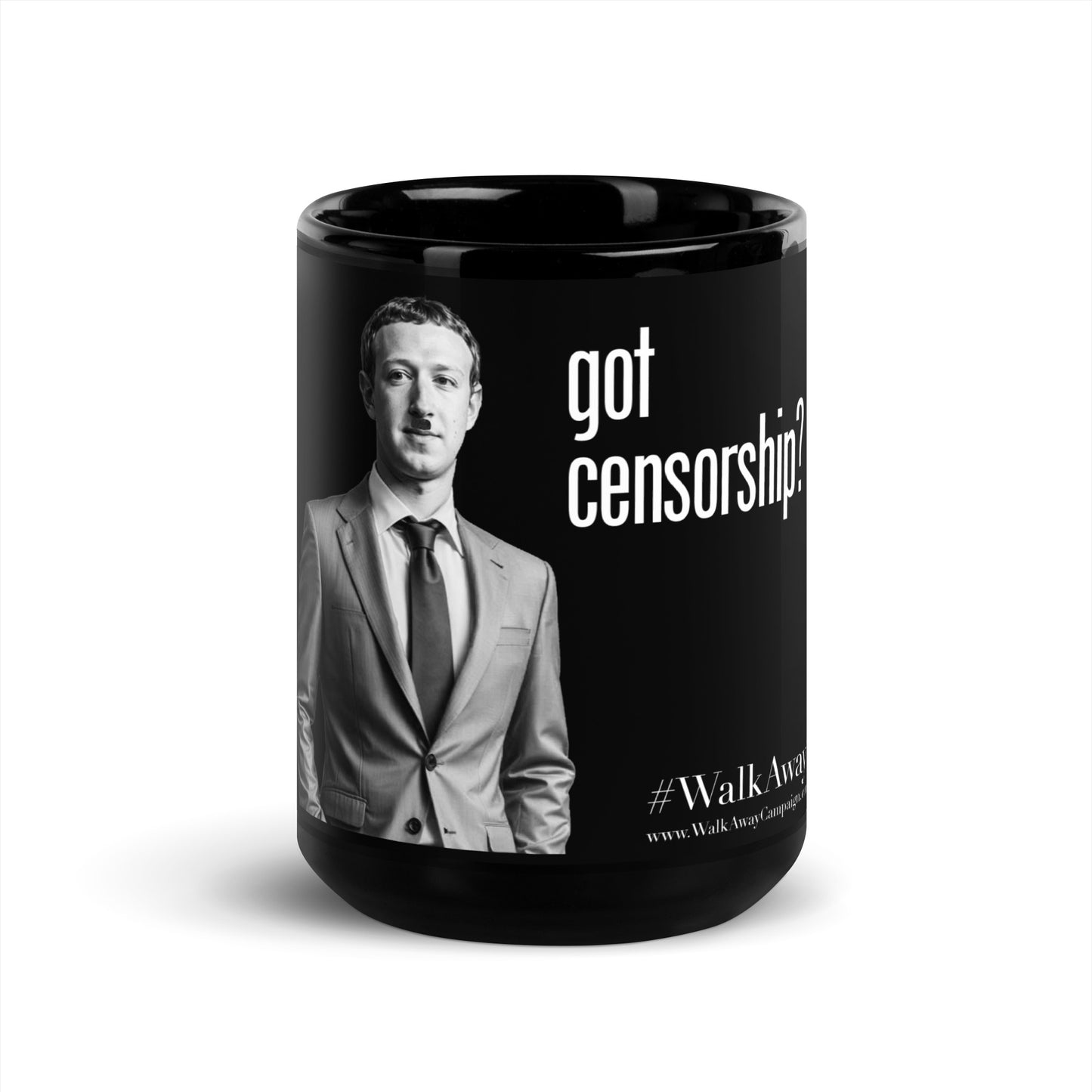 Got Censorship Black Glossy Mug