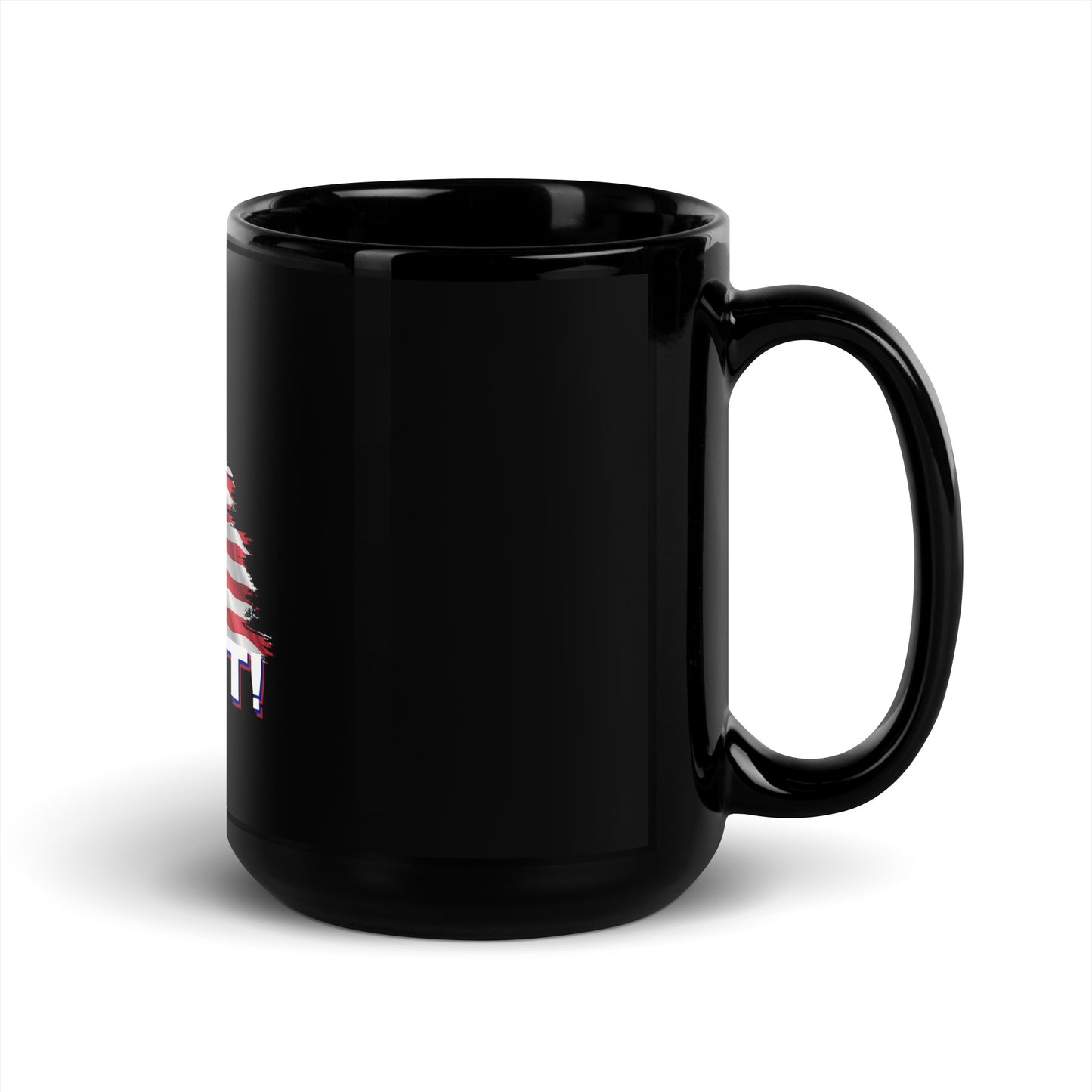 FIGHT! Black Glossy Mug