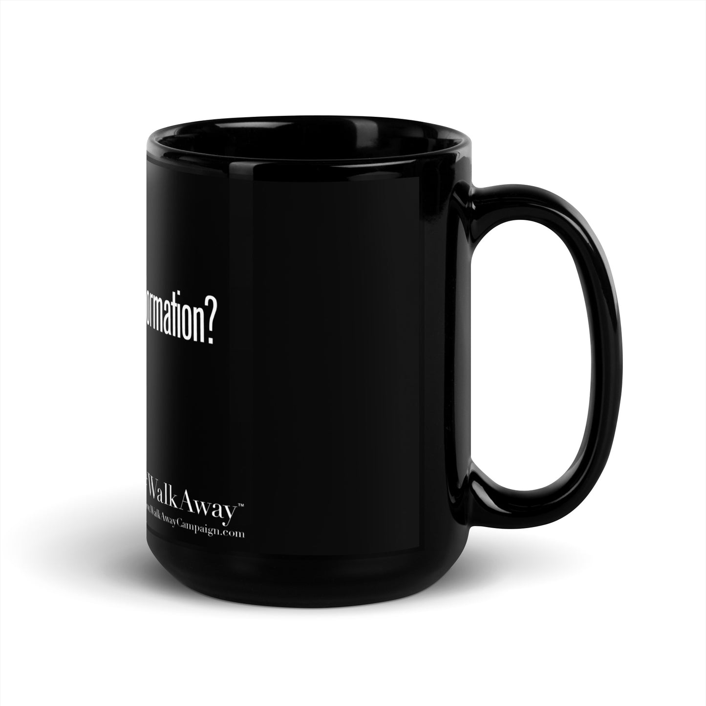 Got Misinformation Black Glossy Mug