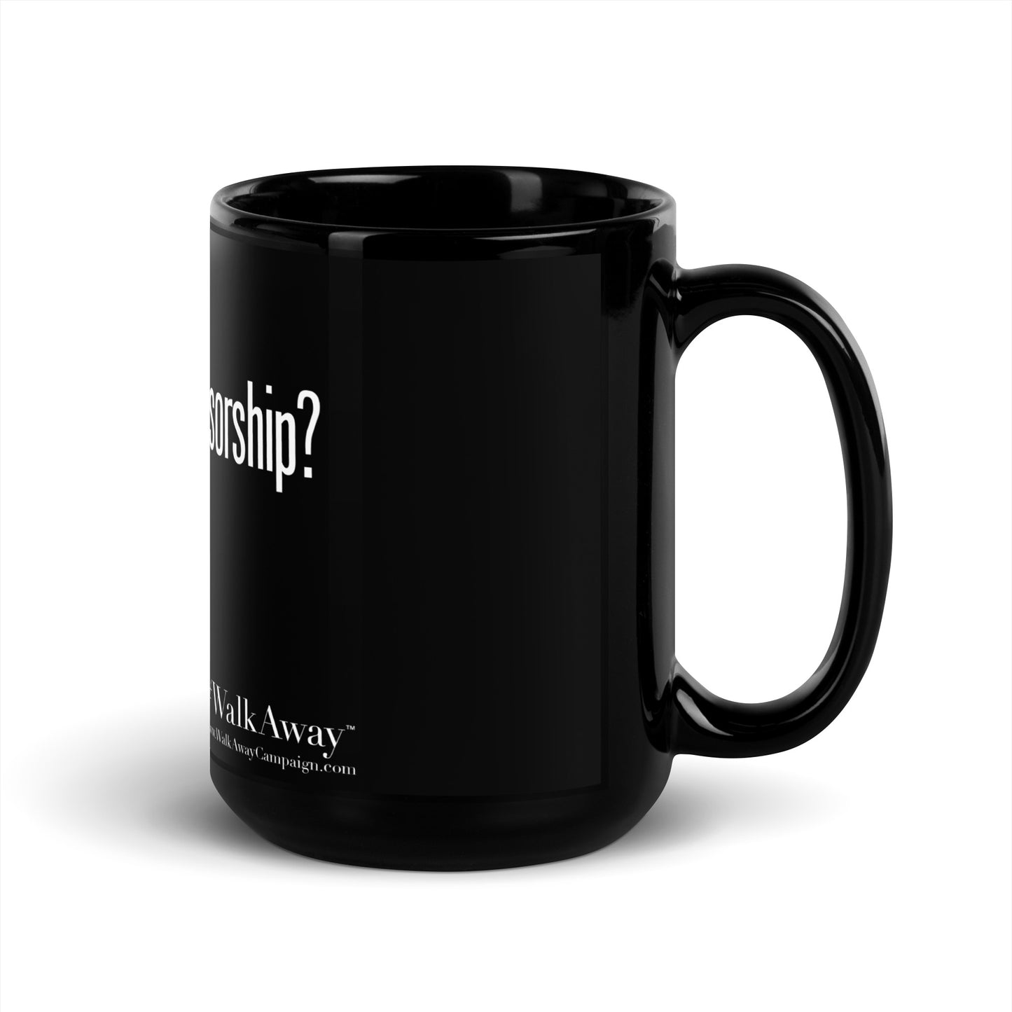 Got Censorship Black Glossy Mug