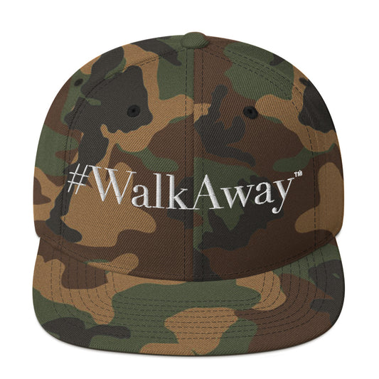 WalkAway Camo Snapback Hat (White)