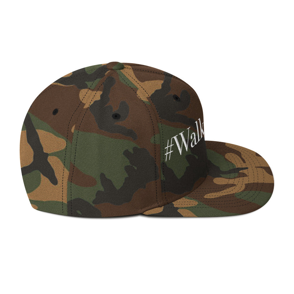 WalkAway Camo Snapback Hat (White)