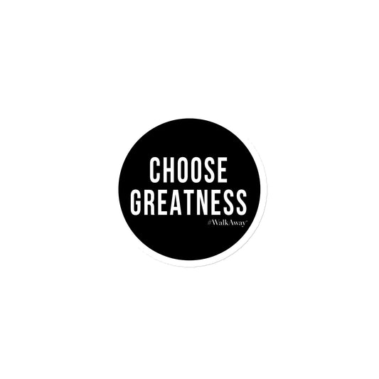 Choose Greatness Magnet (Black Background)