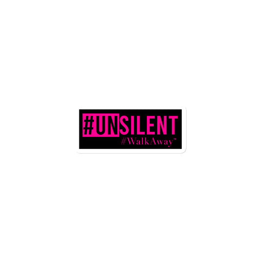 Pink Unsilent Magnet (Black Background)