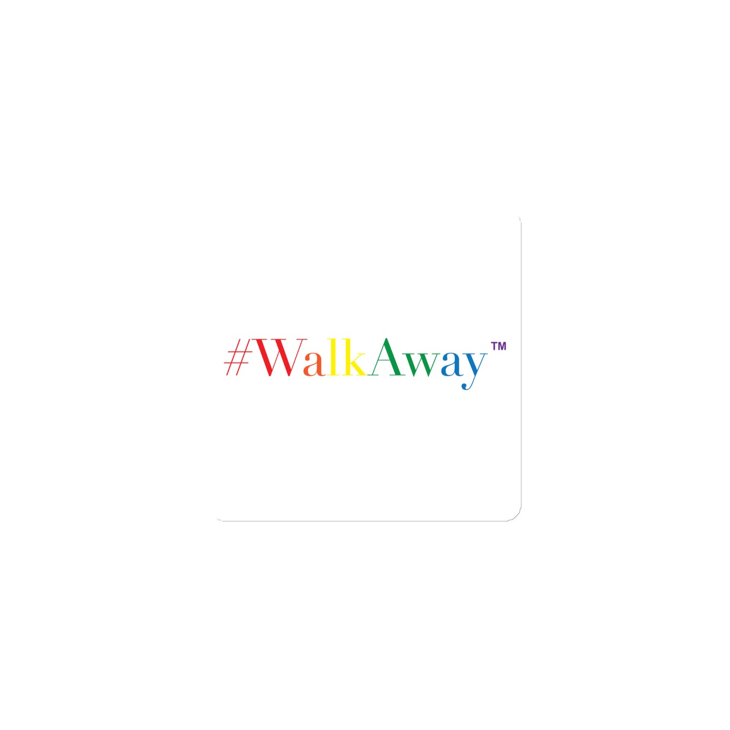 Rainbow WalkAway Magnet (White Background)