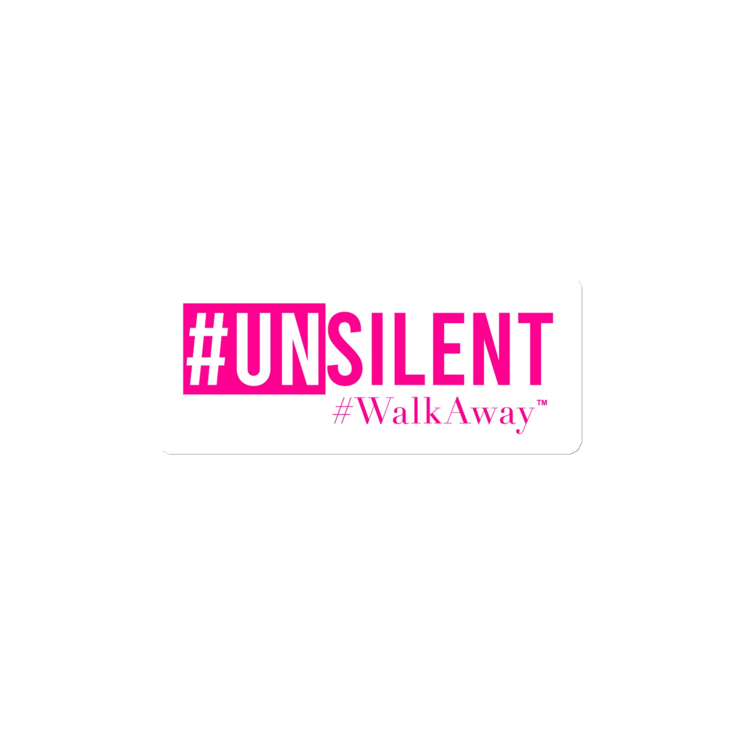 Pink Unsilent Magnet (White Background)