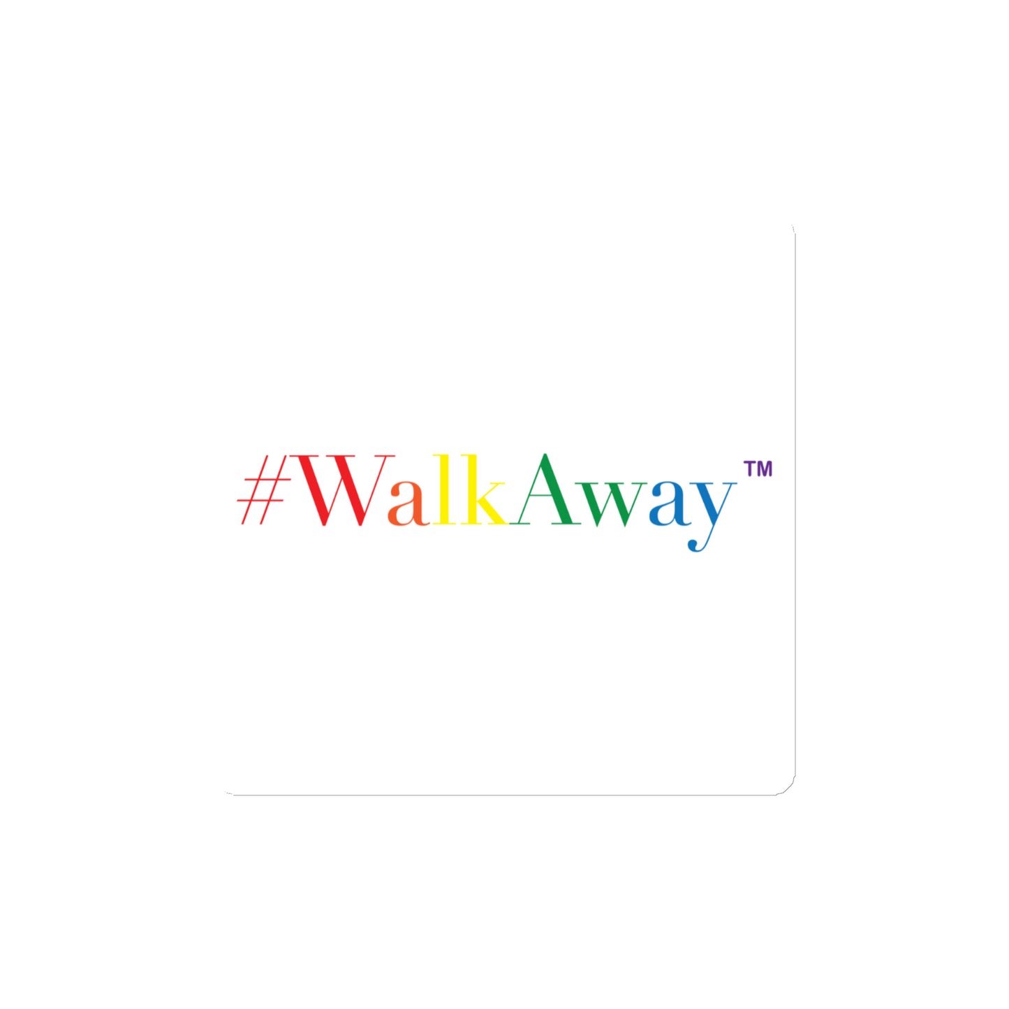 Rainbow WalkAway Magnet (White Background)