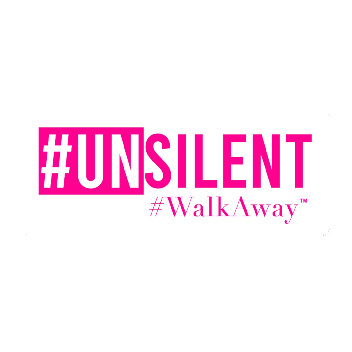 Pink Unsilent Magnet (White Background)