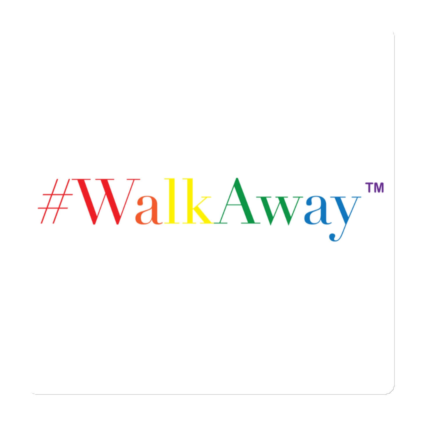 Rainbow WalkAway Magnet (White Background)