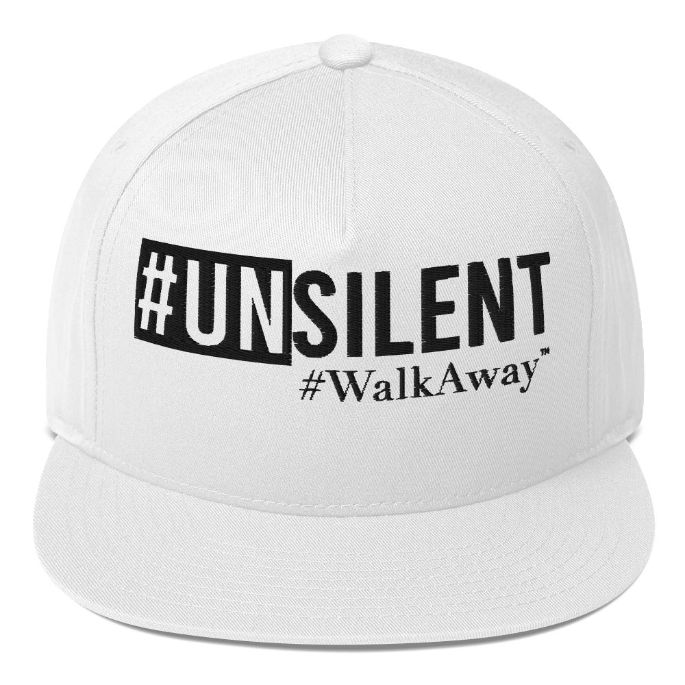 White Unsilent Snapback Hat