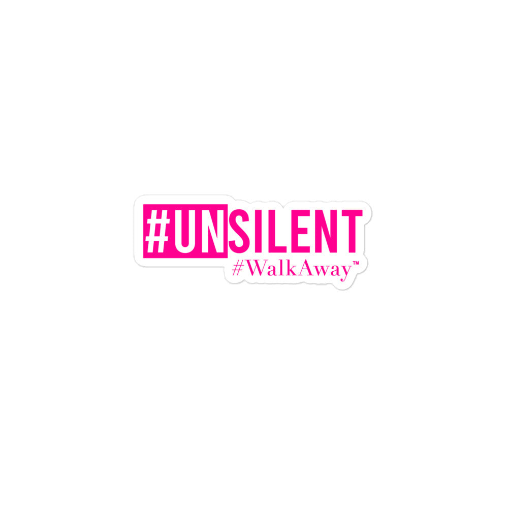 Neon Pink Unsilent Sticker