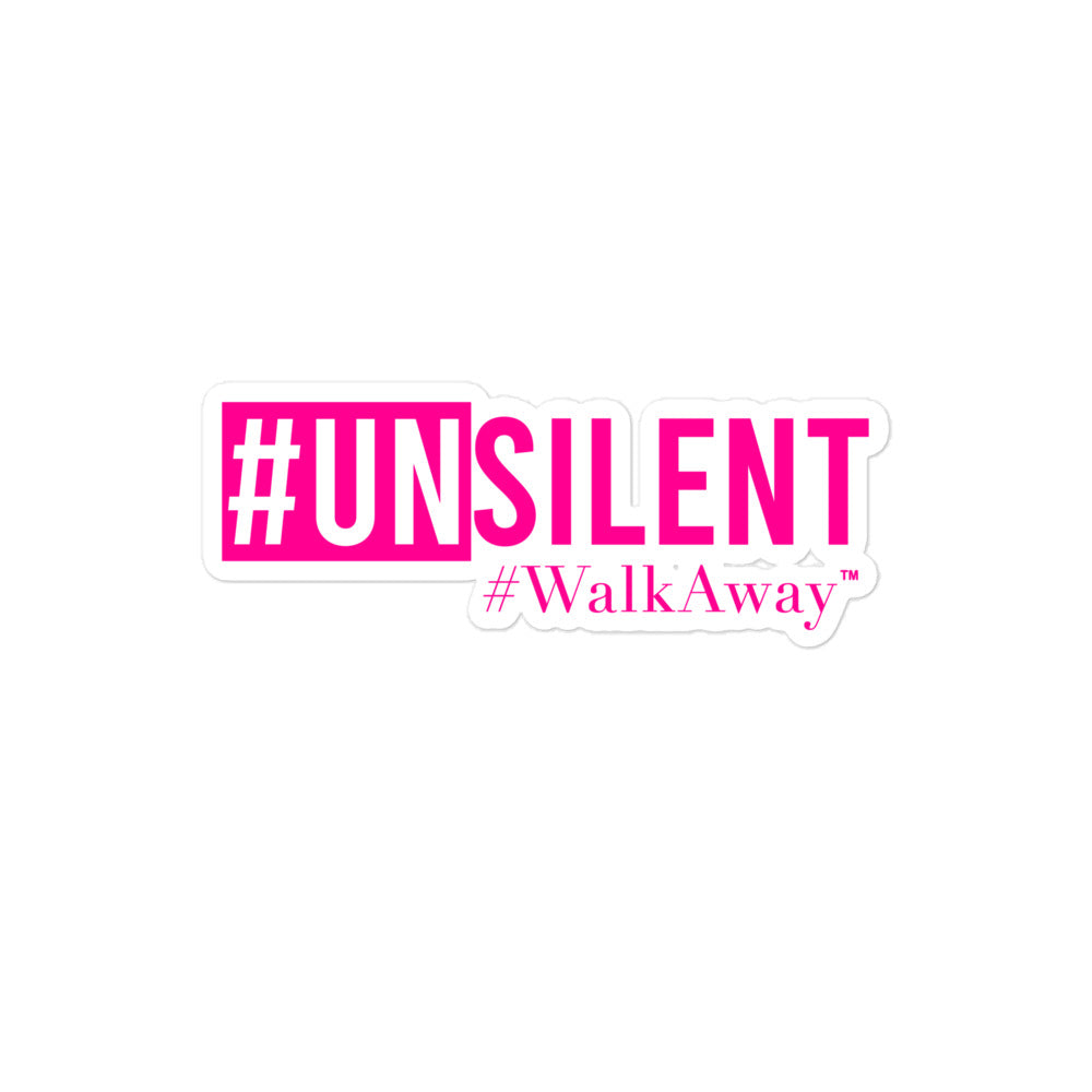 Neon Pink Unsilent Sticker