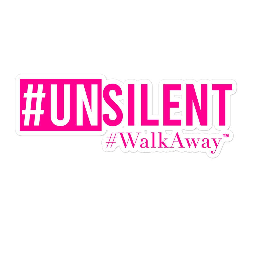 Neon Pink Unsilent Sticker