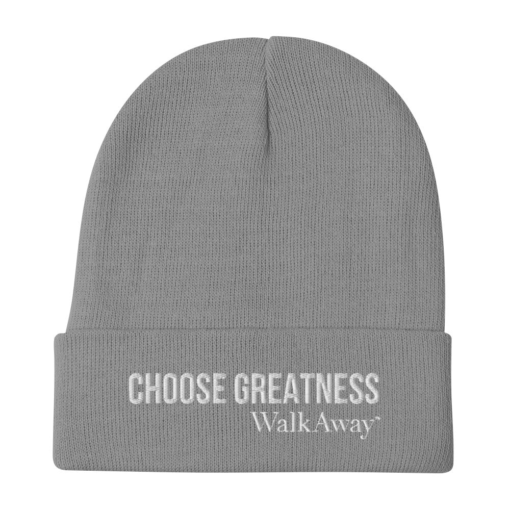 Choose Greatness Embroidered Beanie