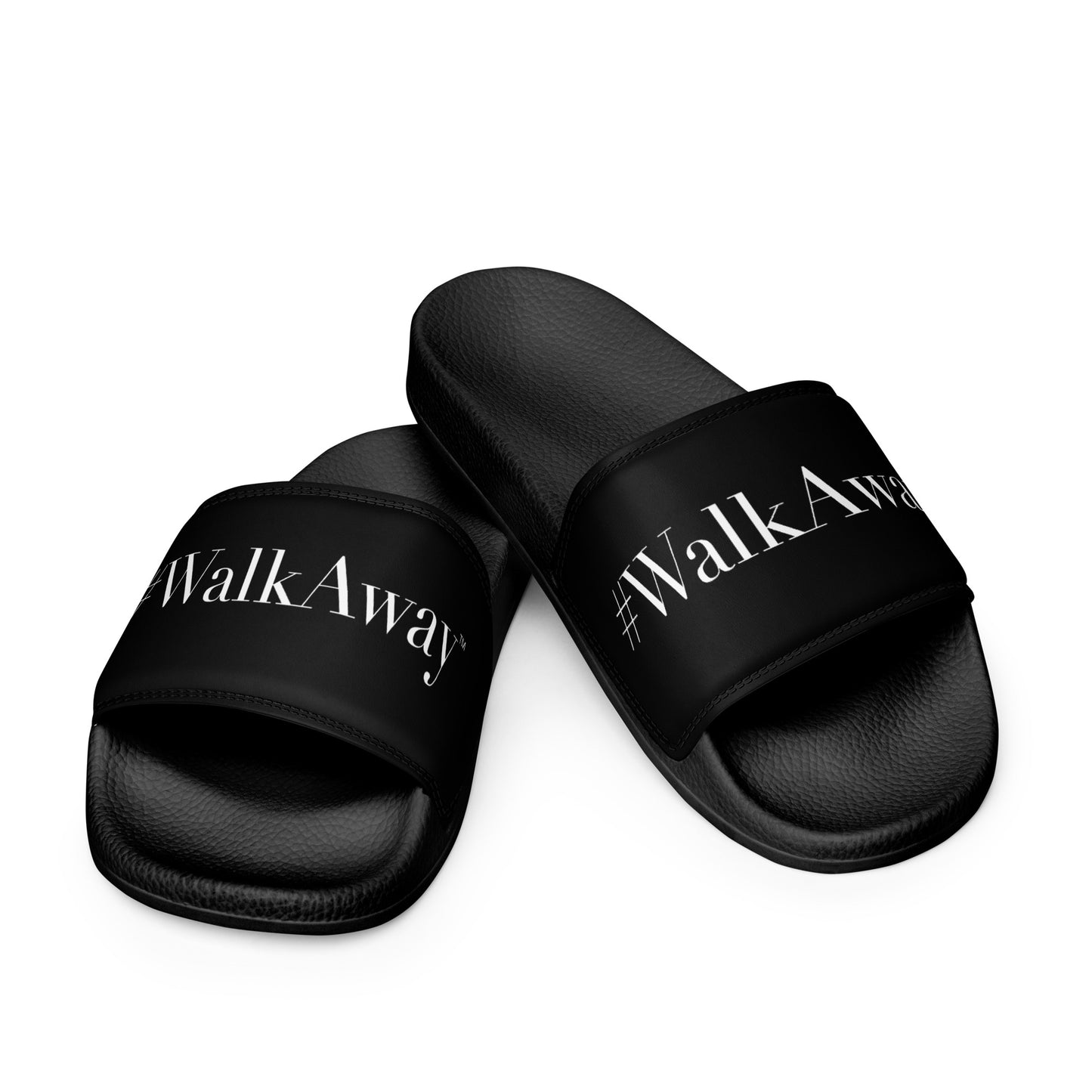 Men's Black WalkAway Slides