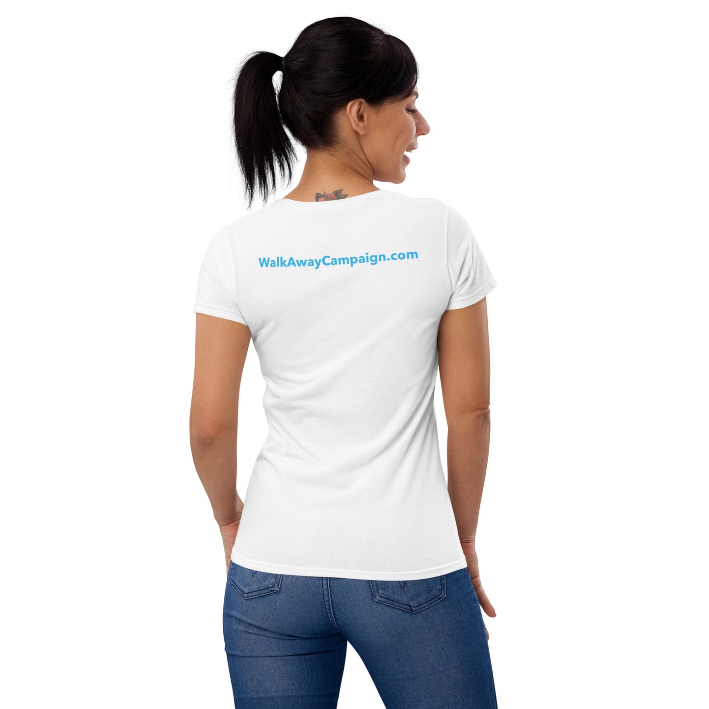 Women's Neon Blue Unsilent Tee