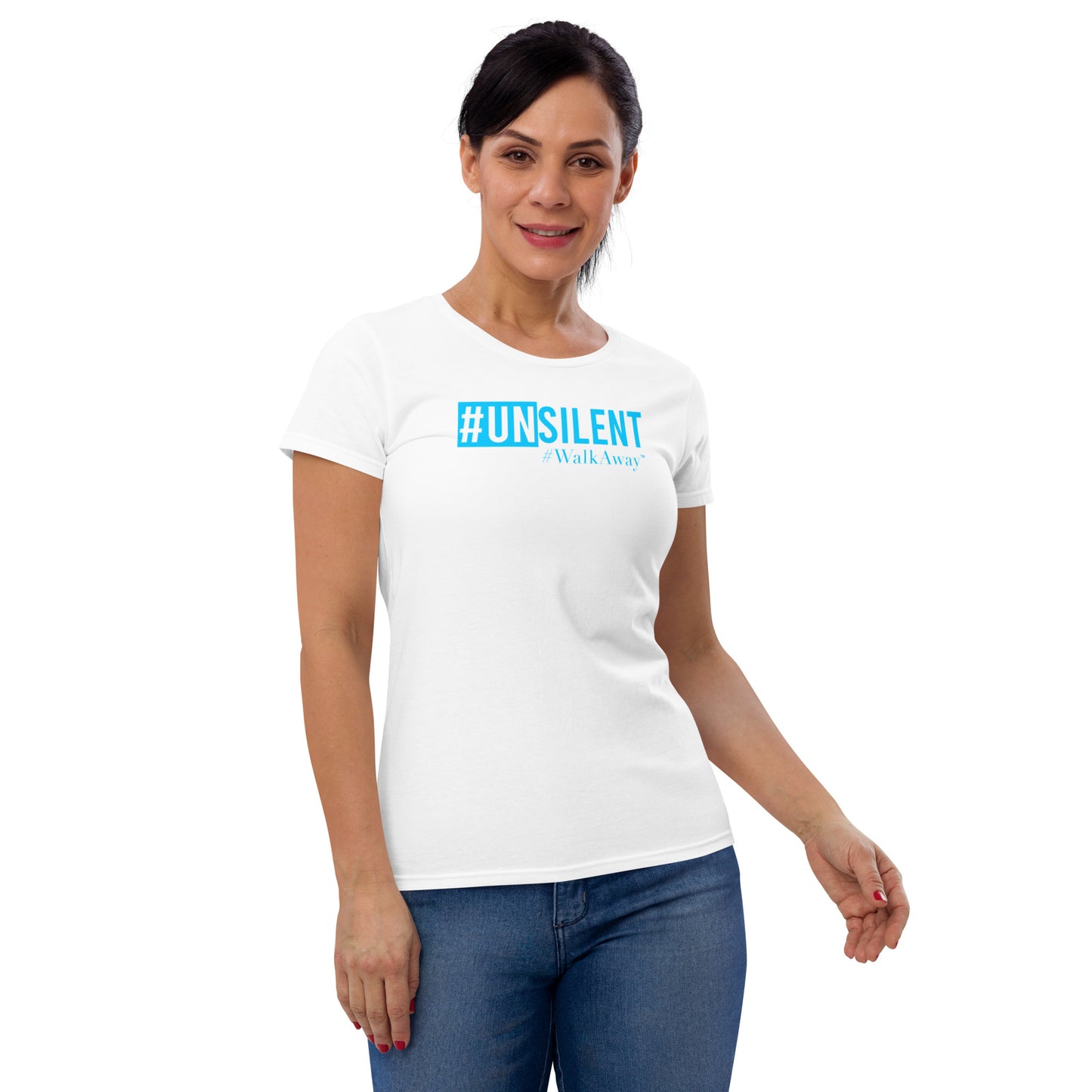 Women's Neon Blue Unsilent Tee