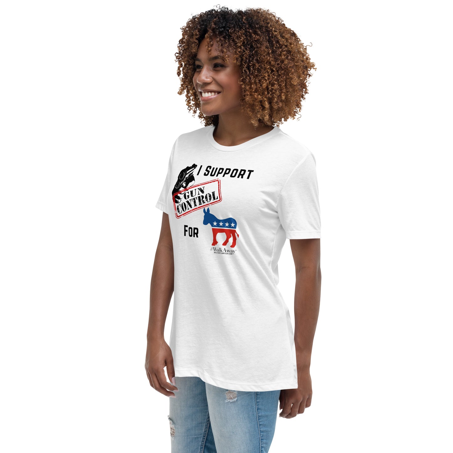 Women's Gun Control for Donkeys Tee